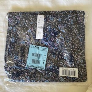 J. Crew Coventry Blue Floral Pajama Pants with Button Detail